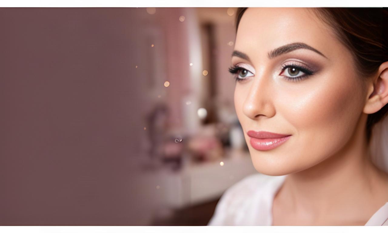 Make-up sposa luminoso realizzato in uno studio beauty di Lucca, con occhi sfumati e pelle radiosa